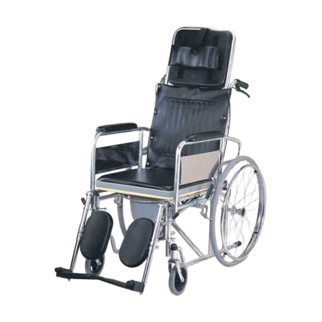 Commode Reclining Wheelchair